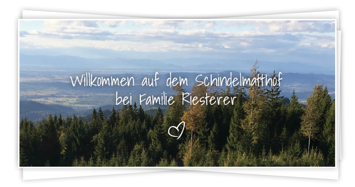 Willkommen auf dem Schindelmatthof bei Familie Riesterer ♥